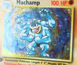 Pokemon TCG Machamp 8/102 Holo First Edition - Image 5