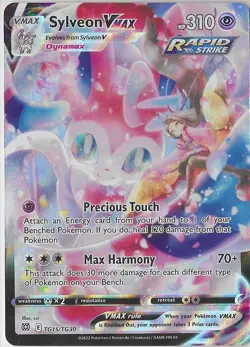 Sylveon VMAX TG15/TG30 Rare VMAX Brilliant Stars Tr Gallery Holo Pokemon Scan - Image 1