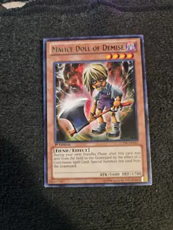 Yugioh Malice Doll of Demise LCYW-EN163 Rare 1st Edition LP - Image 1