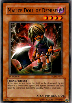 Malice Doll of Demise SOD-EN018 1st Edition - Yu-Gi-Oh! TCG Common - Image 1