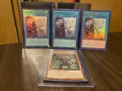 Yu-Gi-Oh! The Fallen & the Virtuous Ultra Rare 1st Edition CH01-EN019 X3 +Bonus! - Image 2