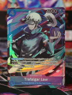 Trafalgar Law - One Piece TCG OP07-047 Seven Warlords of Sea Set English Alt PR - Image 1