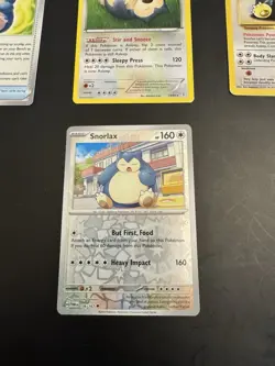Pokemon Cards Lot of 7 #22 Holos Reverse Holo and various non holos Snorlax lot - Image 3