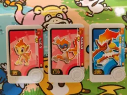 Chimchar Monferno Infernape Mezastar Frienda Pokemon Card Japanese Pick Tag Tip - Image 1