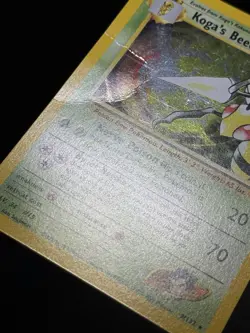 Koga's Beedrill 9/132 WOTC Gym Challenge Unlimited Holo Holo Pokemon Card HP - Image 5