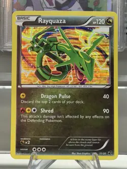 Rayquaza 11/20 Dragon Vault Pokemon Card Holo - Image 2