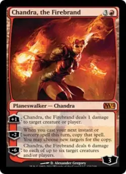 MTG - Chandra, the Firebrand - Magic 2012 Core Set - Light Play - Normal - Image 1