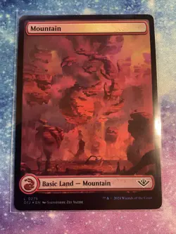 Mountain 0275 *Full Art Basic Land* MTG FOIL x1 OTJ Outlaws of Thunder Junction - Image 1