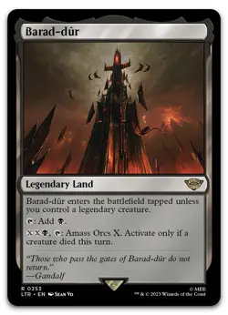Barad-dur #253 (LP) Lord of the Rings LTR Magic MTG - Image 1