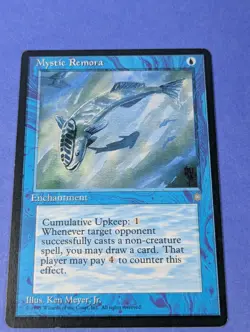 MTG Magic the Gathering: Ice Age: Mystic Remora #87 Common - LP - Image 1