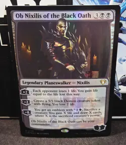 magic the gathering - FOIL! - Ob Nixilis of the Black Oath Legendary Planswalker - Image 1