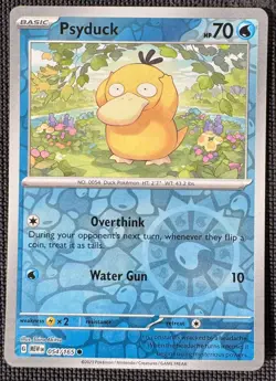PSYDUCK 054/165 COMMON 151 POKEMON REVERSE HOLO NM - Image 1