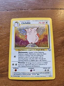 1999 Pokemon Clefable Holo Rare Jungle 1/64 - Image 3