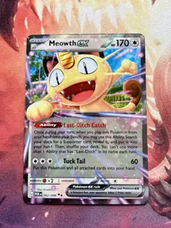 Meowth EX 062/088 Pokemon Perfect Order Card Near MINT 🪙 - Image 1