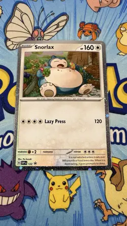 💫Pokemon TCG: Snorlax SVP 122 - Twilight Masquerade Cosmos Holo Promo SWIRL 💫 - Image 2