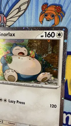 💫Pokemon TCG: Snorlax SVP 122 - Twilight Masquerade Cosmos Holo Promo SWIRL 💫 - Image 4