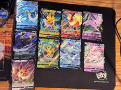 Eevee Evolutions V - 9 Card Set Eeveelutions Pokemon NM - Image 1
