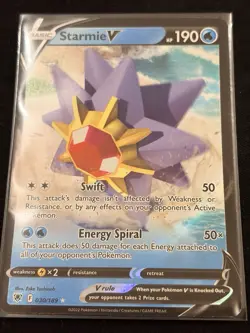 Pokemon TCG Starmie v Astral Radiance Holo Ultra Rare - Image 1
