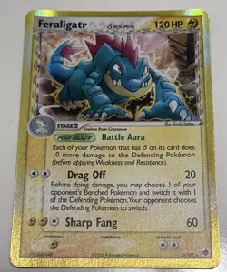 Pokemon TCG Feraligatr δ Delta Species 2/101 EX Dragon Frontiers Holo Rare LP - Image 1