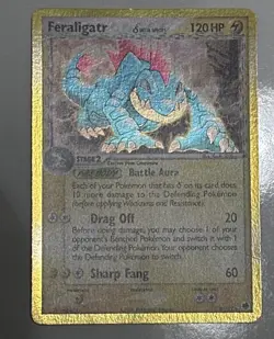 Pokemon TCG Feraligatr δ Delta Species 2/101 EX Dragon Frontiers Holo Rare LP - Image 2