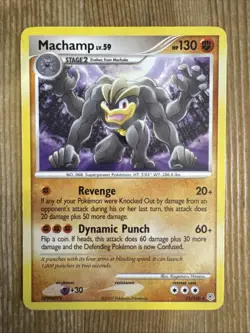 Pokemon TCG Machamp Diamond & Pearl 31/130 Regular Rare MP - Image 1