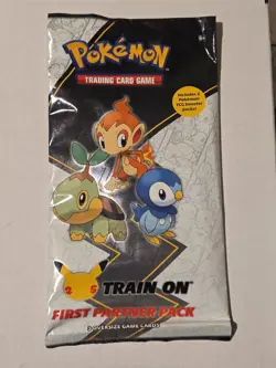 Pokemon TCG 25th Anniversary First Partner Pack Sinnoh 2 Booster Packs Sealed 820650809651 - Image 1