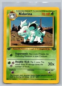 1999 Pokemon Nidorina 1st Edition #40/64 Near Mint WoTC - Image 1