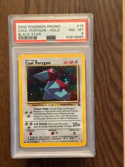 Pokemon COOL PORYGON Black Star League Promo #15 PSA 8 # 53918883 - Image 1