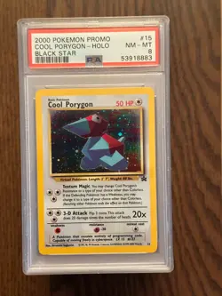 Pokemon COOL PORYGON Black Star League Promo #15 PSA 8 # 53918883 - Image 2