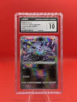 Pokemon Radiant Eevee 055/071 S10b Pokemon GO Kagayaku Holo CGC 10 Japanese - Image 1