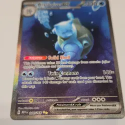 Pokemon Blastoise EX Full Art Holo 200/165 Sv: Scarlet & Violet 151 - Image 1