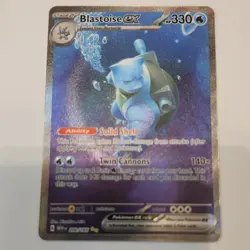 Pokemon Blastoise EX Full Art Holo 200/165 Sv: Scarlet & Violet 151 - Image 2