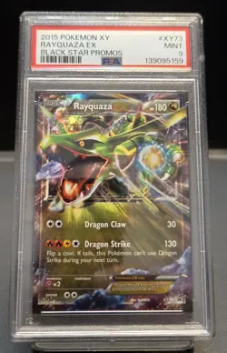 2015 POKEMON XY BLACK STAR PROMOS #XY73 RAYQUAZA EX PSA 9 - Image 1
