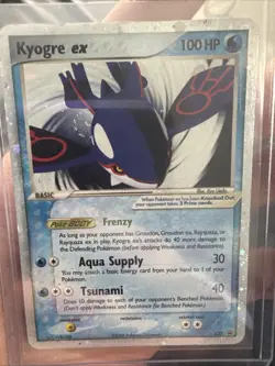 Kyogre EX 037 Holo Pokemon TCG Nintendo Black Star Promo 2006 Swirl - Image 1