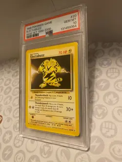 1999-2000 Pokemon TCG Electabuzz Base Set 20/102 Wizards PSA 10 - Image 2