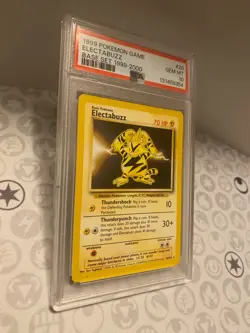 1999-2000 Pokemon TCG Electabuzz Base Set 20/102 Wizards PSA 10 - Image 3