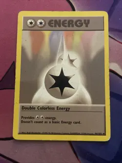 DOUBLE COLORLESS ENERGY - 96/102 - Base Set - Pokemon Card - HP - Image 1