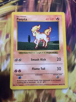 PONYTA - 60/102 - Base Set SHADOWLESS - Pokemon Card - PL - Image 1