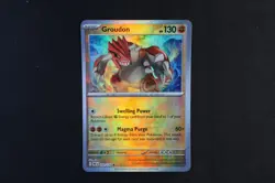 Groudon 049/131 Reverse Holo Poke Ball Pokemon Card Prismatic Evolutions NM - Image 1