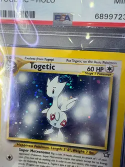 PSA 9 Togetic Holo Neo Genesis #16 - 2000 MINT Pokemon Card 🌀SWIRL🌀 - Image 2