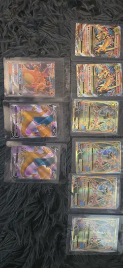 Pokemon Charizard Lot Of 9 Cards - Image 1