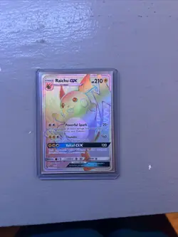 Pokemon TCG Raichu GX Shining Legends Sun & Moon Secret Rare Card 75/73 - Image 1