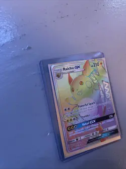 Pokemon TCG Raichu GX Shining Legends Sun & Moon Secret Rare Card 75/73 - Image 4