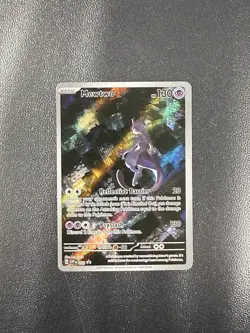 Pokemon TCG Mewtwo #52 Black Star Promo Holo Rare Card 151 UPC NM - Image 1