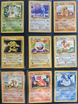 Complete Base Set Non Holos 17-102 Pokemon Cards Pokemon WOTC TCG 1999 MP - Image 1