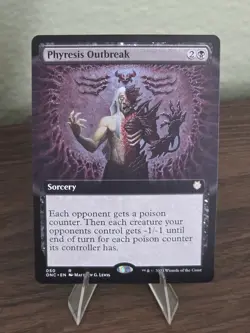 MTG Phyresis Outbreak (Extended Art) Commander: Phyrexia: All Will Be One Reg - Image 1