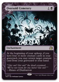 Oversold Cemetery #33 (NM) Wilds of Eldraine WOT Magic MTG - Image 1