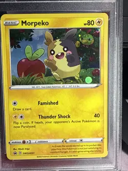 2020 Pokemon SWSH BSP Morpeko Holo Morpeko Pin Collection PSA 9 - Image 2