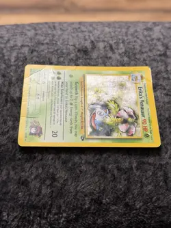 Pokemon TCG Erika's Venusaur Holo Rare Gym Challenge HP/Damaged Condition - Image 3