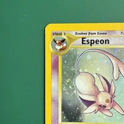 2001 Pokemon Neo Discovery Espeon Holo 1/75 NM with Swirl - Image 3